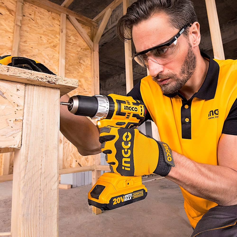 Ingco Impact Wrench & Driver Ingco 20V Lithium-Ion Cordless Drill & Impact Wrench Set – CKLI20271