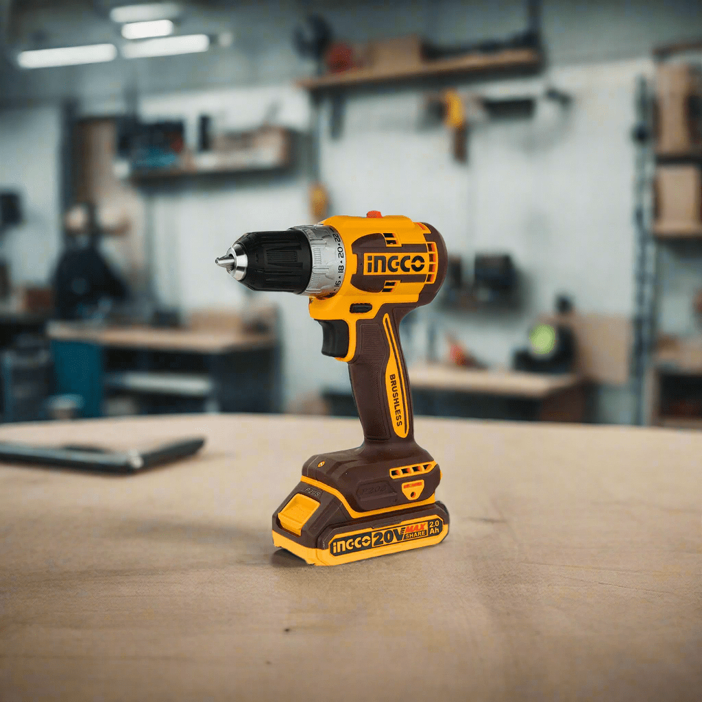 Ingco Drill Ingco 20V Lithium-Ion Cordless Drill with 2 Batteries & 47-Piece Accessory Set – CDLI20453