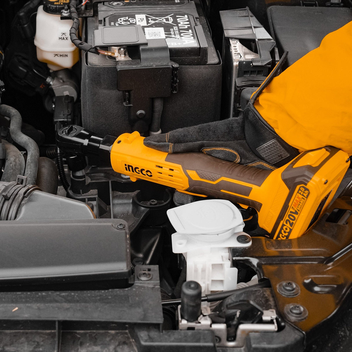 Ingco Power Tool Combo Kit Ingco 20V Lithium-ion Cordless Drive Ratchet - CDRLI2060152