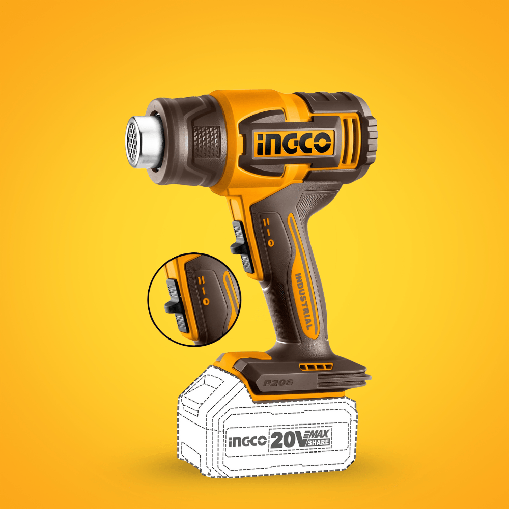 Ingco Heat Gun Ingco 20V Lithium-Ion Cordless Heat Gun - HGLI2006