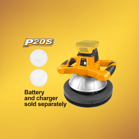 Ingco Automotive Accessories & Maintenance Ingco 20V Lithium-Ion Cordless Polisher with 254mm Disc – COPLI2001