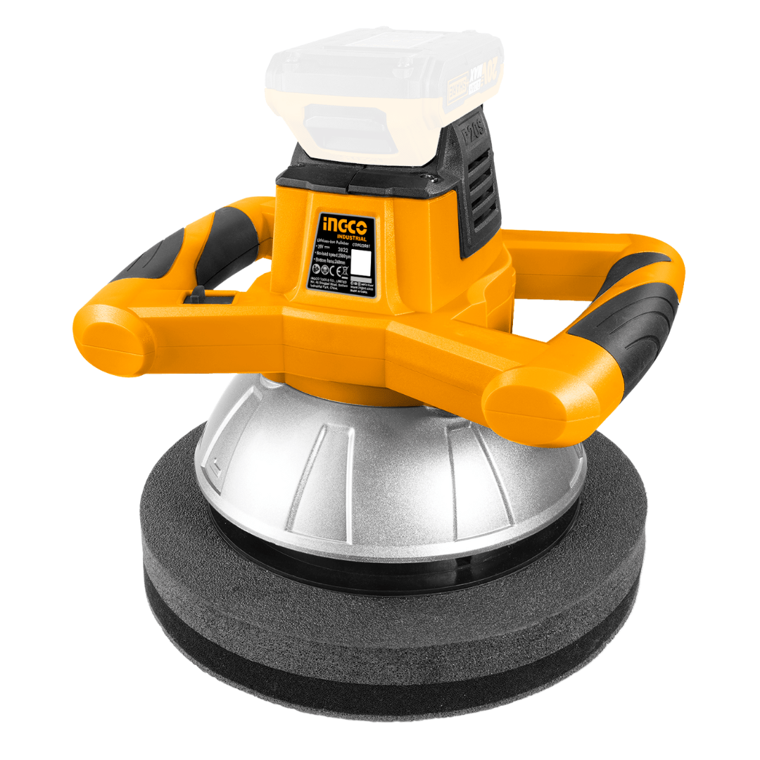 Ingco Automotive Accessories & Maintenance Ingco 20V Lithium-Ion Cordless Polisher with 254mm Disc – COPLI2001