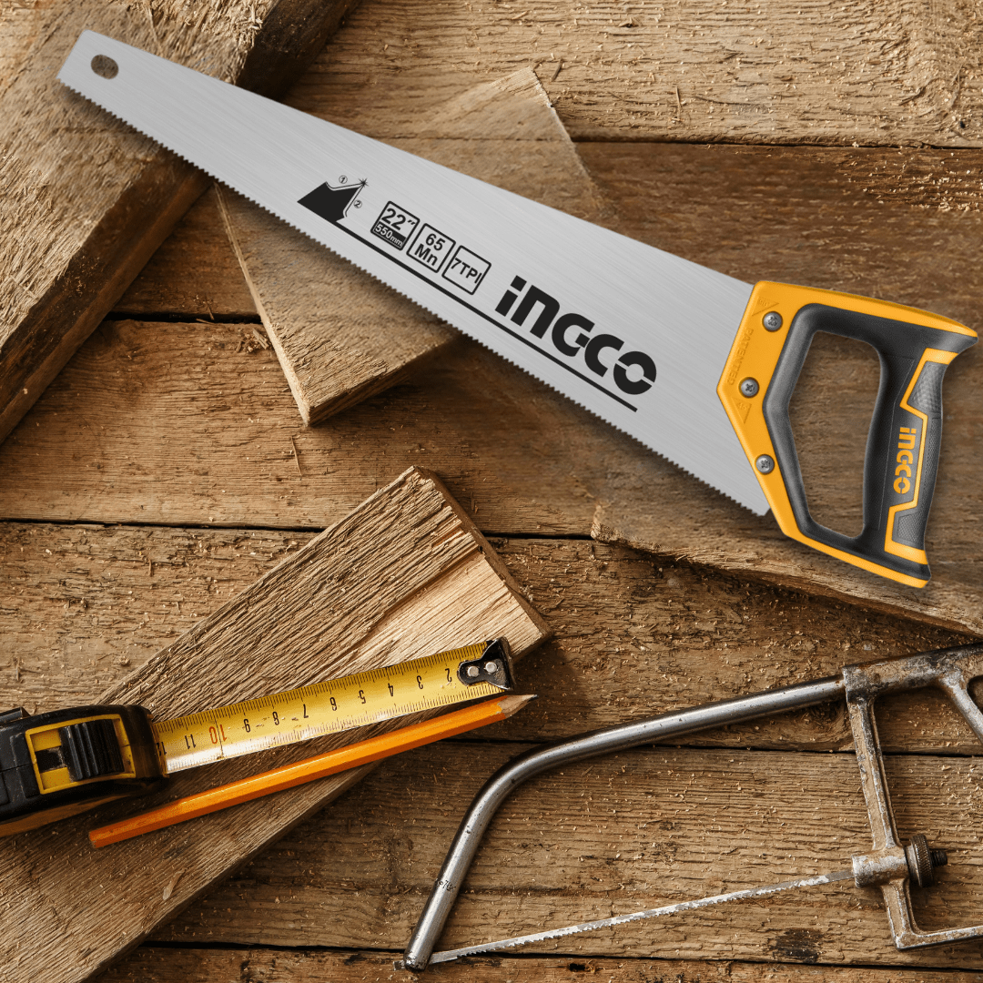 Ingco Hand Saws & Cutting Tools Ingco 22" Hand Saw 550mm with Teeth Protector – HHAS08550
