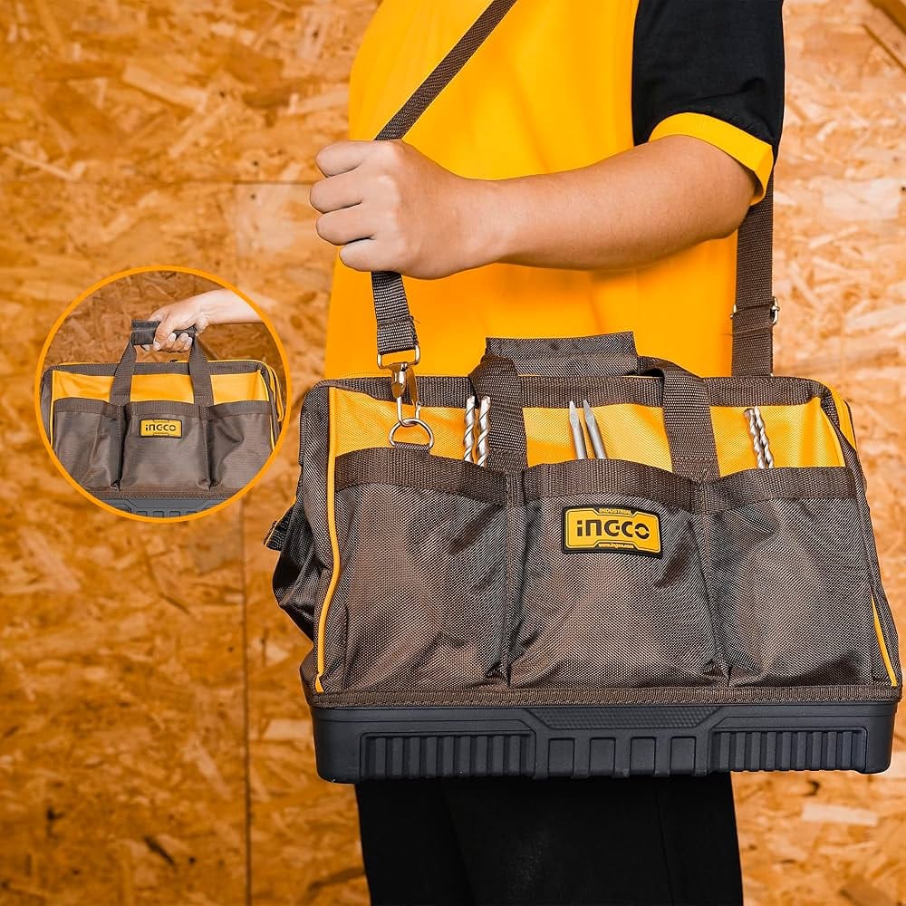 Ingco Tool Boxes Bags & Belts Ingco 24" Heavy-Duty Tool Bag with Reinforced Base – HTBG09