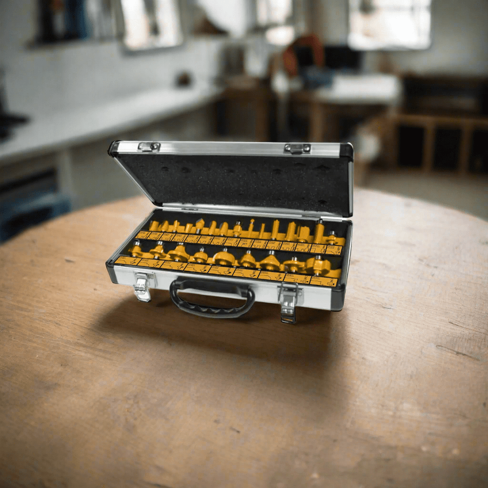 Ingco Router Bits Ingco 24-Piece Router Bits Set 8mm with 6mm Shank – AKRT24081