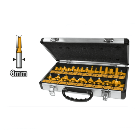 Ingco Router Bits Ingco 24-Piece Router Bits Set 8mm with 6mm Shank – AKRT24081