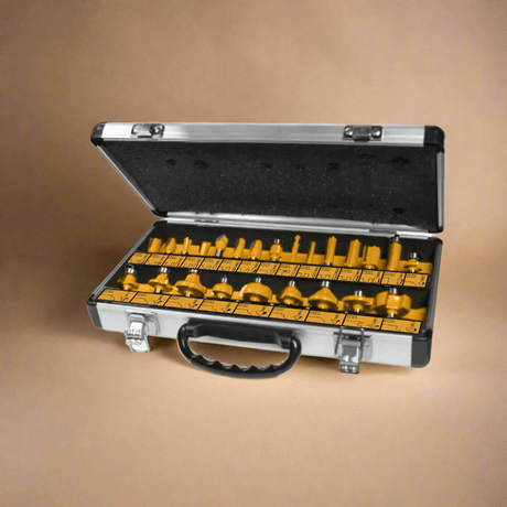 Ingco Router Bits Ingco 24-Piece Router Bits Set 8mm with 6mm Shank – AKRT24081