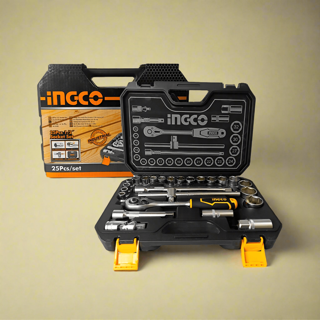 Ingco Sockets & Hex Keys Ingco 25 Pieces 1/2" Socket Set - HKTS12251