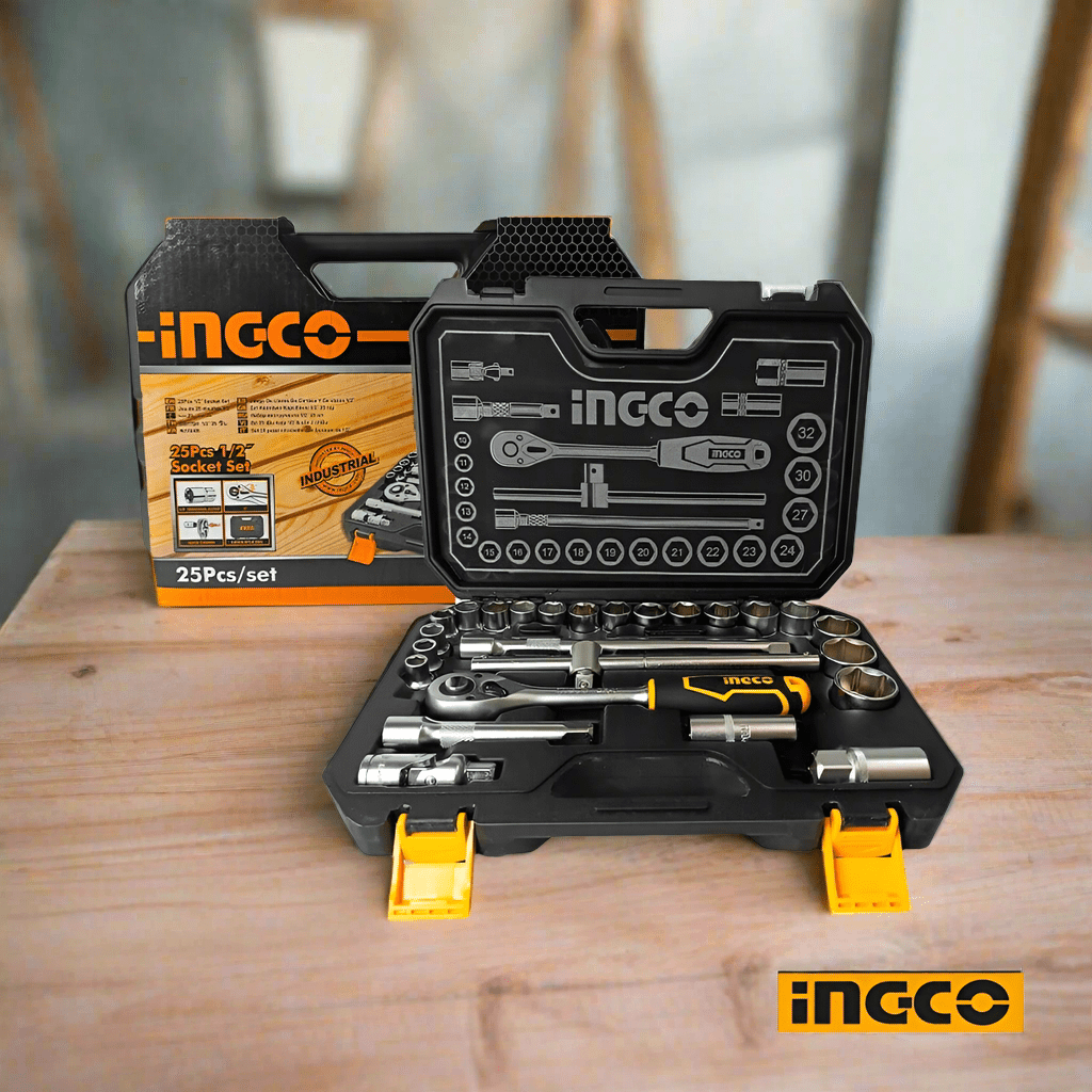 Ingco Sockets & Hex Keys Ingco 25 Pieces 1/2" Socket Set - HKTS12251