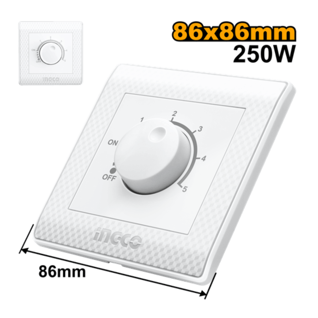 Ingco Switches & Sockets Ingco 250W Fan Controller - HESFC02501