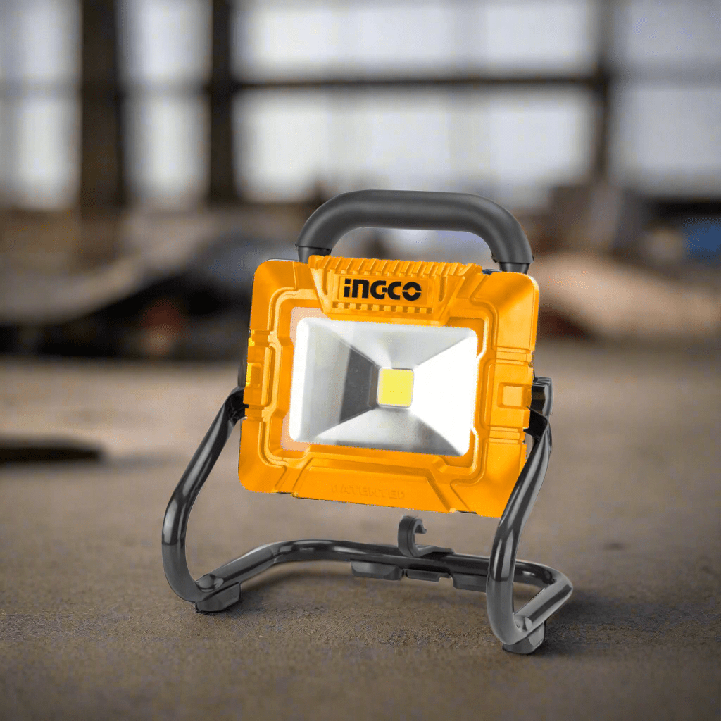 Ingco Outdoor Lighting Ingco 3.6V Lithium-Ion Portable Lamp with 900 Lumens & 5000mAh Battery – HRLF4415