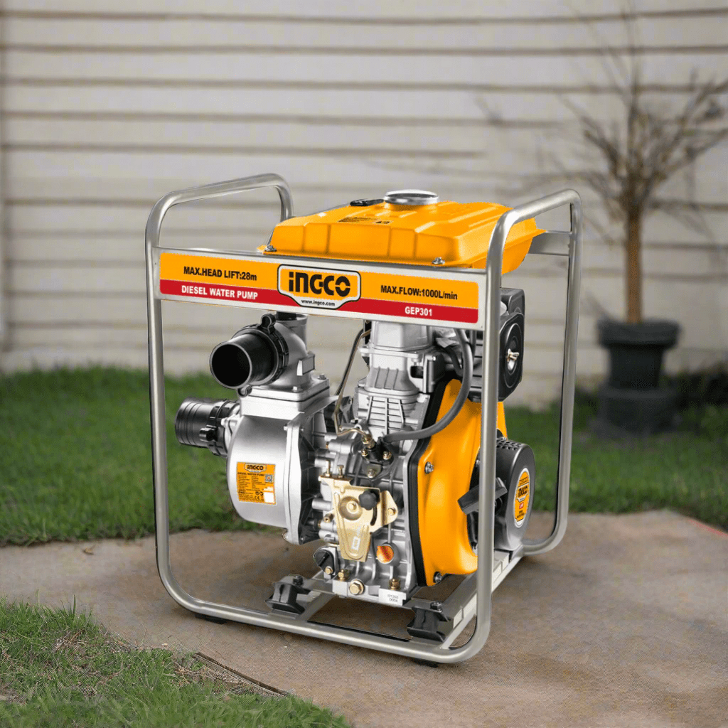 Ingco Diesel Pump Ingco 3" Diesel Pump 5.5HP with Recoil Start - GEP301