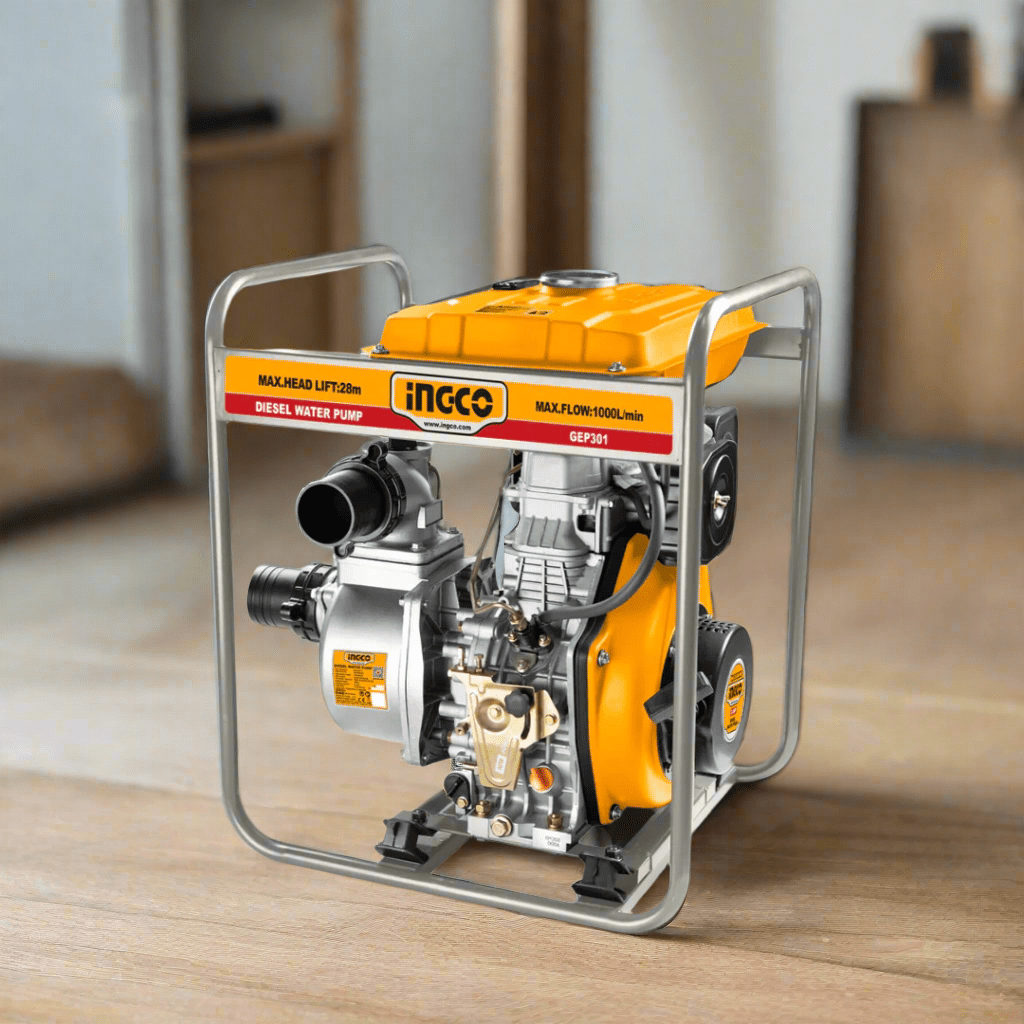 Ingco Diesel Pump Ingco 3" Diesel Pump 5.5HP with Recoil Start - GEP301