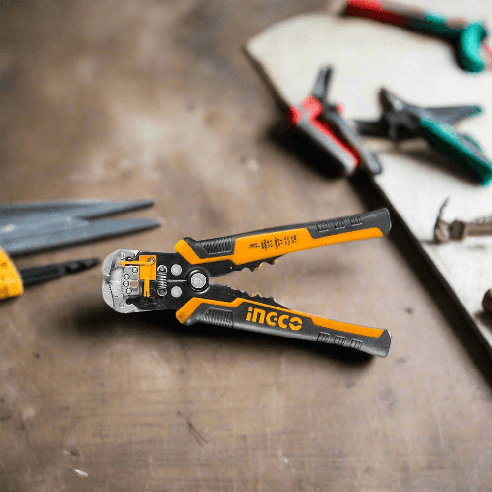 Ingco Hand Saws & Cutting Tools Ingco 3-in-1 Automatic Wire Stripper, Cutter & Crimper – HWSP102418
