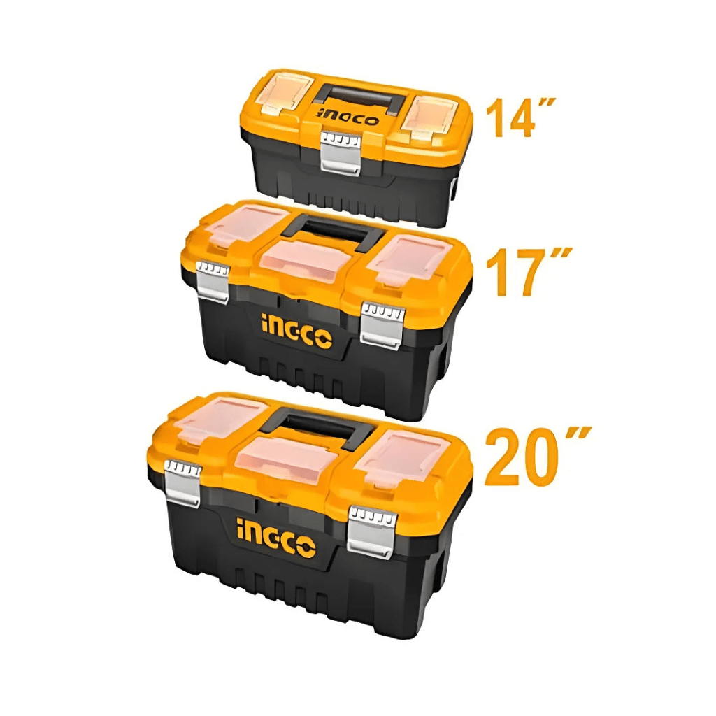 Ingco Tool Boxes Bags & Belts Ingco 3-Piece Plastic Tool Box Set – PBXK0301
