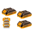 Ingco Batteries & Chargers Ingco 3 Pieces Battery 20V 2Ah - COSLI240311