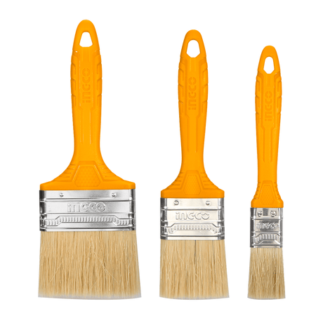 Ingco Paint Tools & Equipment Ingco 3-Pieces Paint Brush Set for Oil-Based Paint – CHPTB7860301