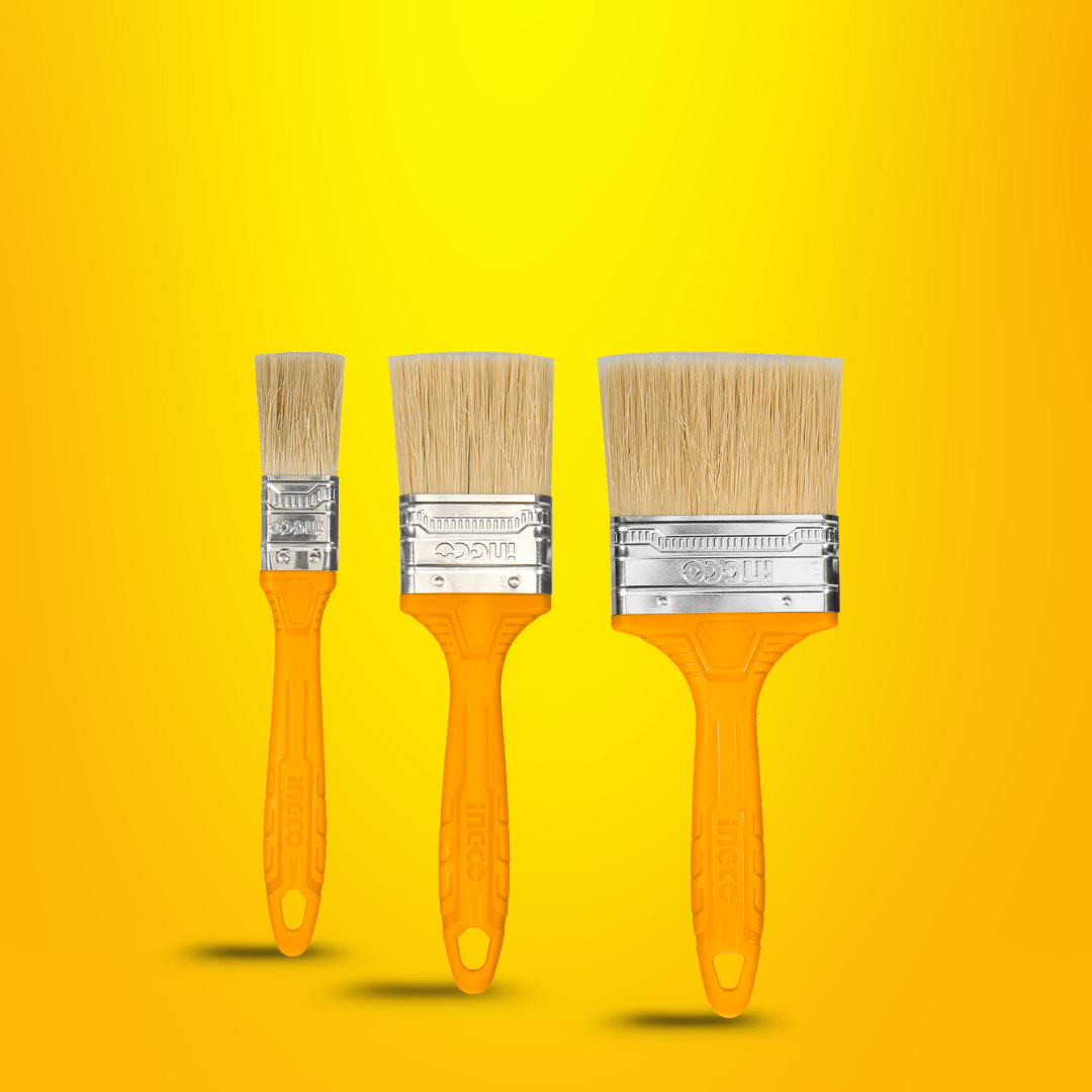 Ingco Paint Tools & Equipment Ingco 3-Pieces Paint Brush Set for Oil-Based Paint – CHPTB7860301
