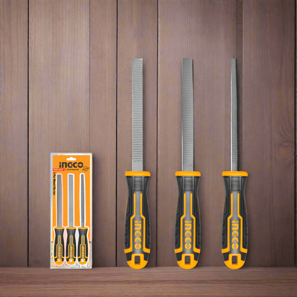 Ingco Chisels Files Planes & Punches Ingco 3 Pieces Wood File Set - HKTFW0308