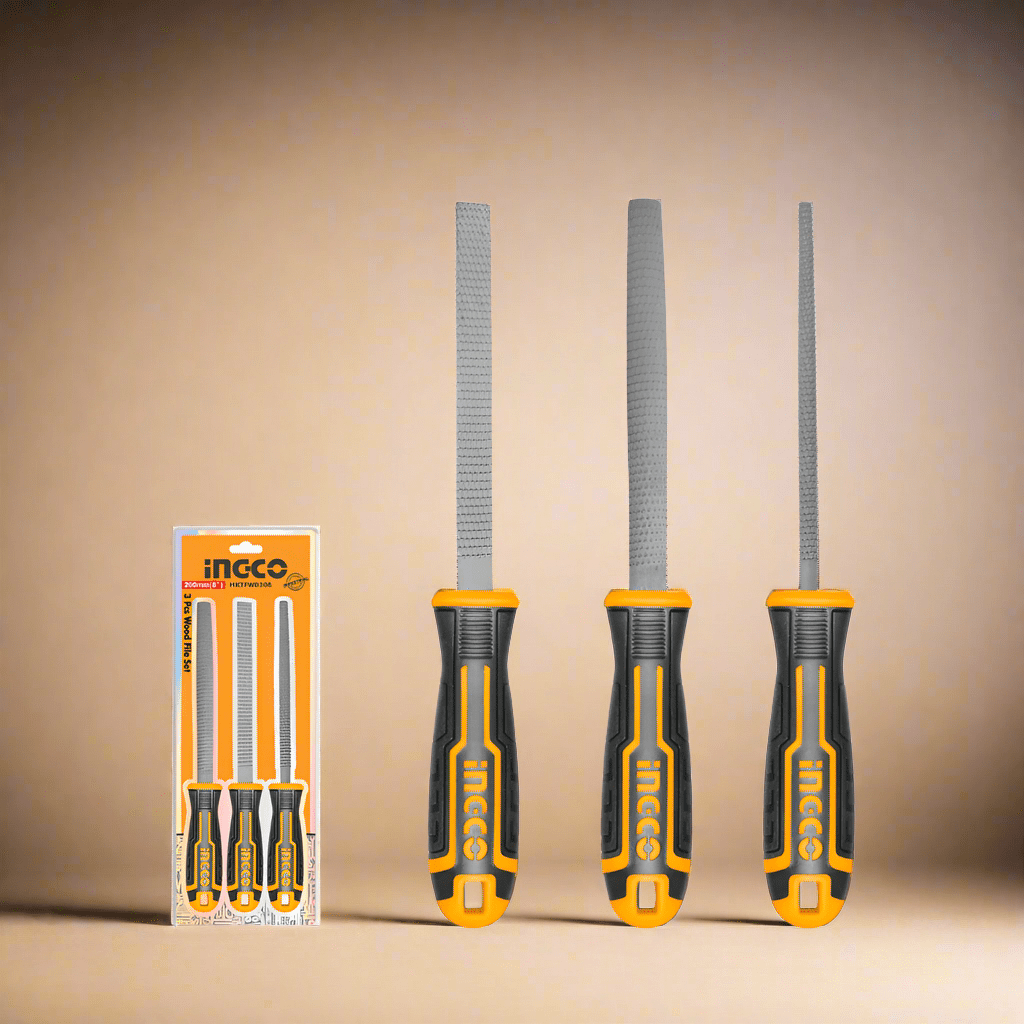 Ingco Chisels Files Planes & Punches Ingco 3 Pieces Wood File Set - HKTFW0308