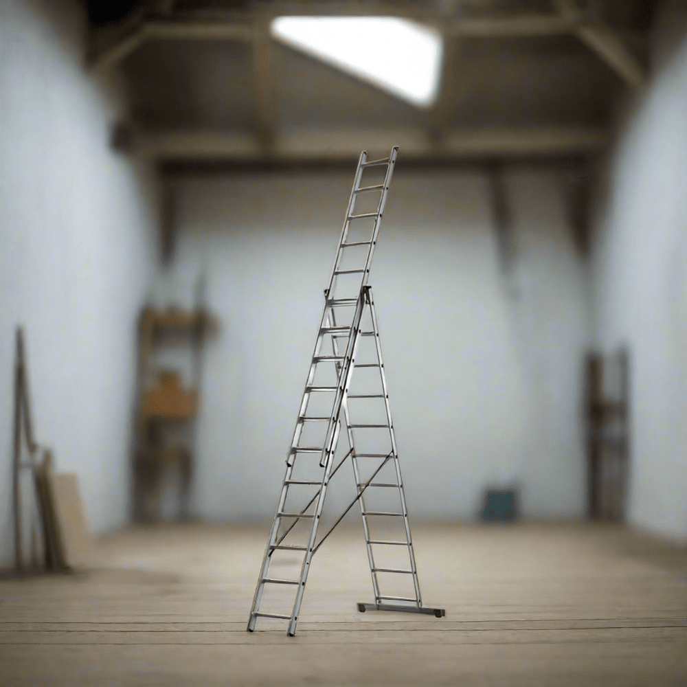 Ingco Ladder Ingco 3-Section Aluminium Extension Ladder 3x9 – HLAD03391