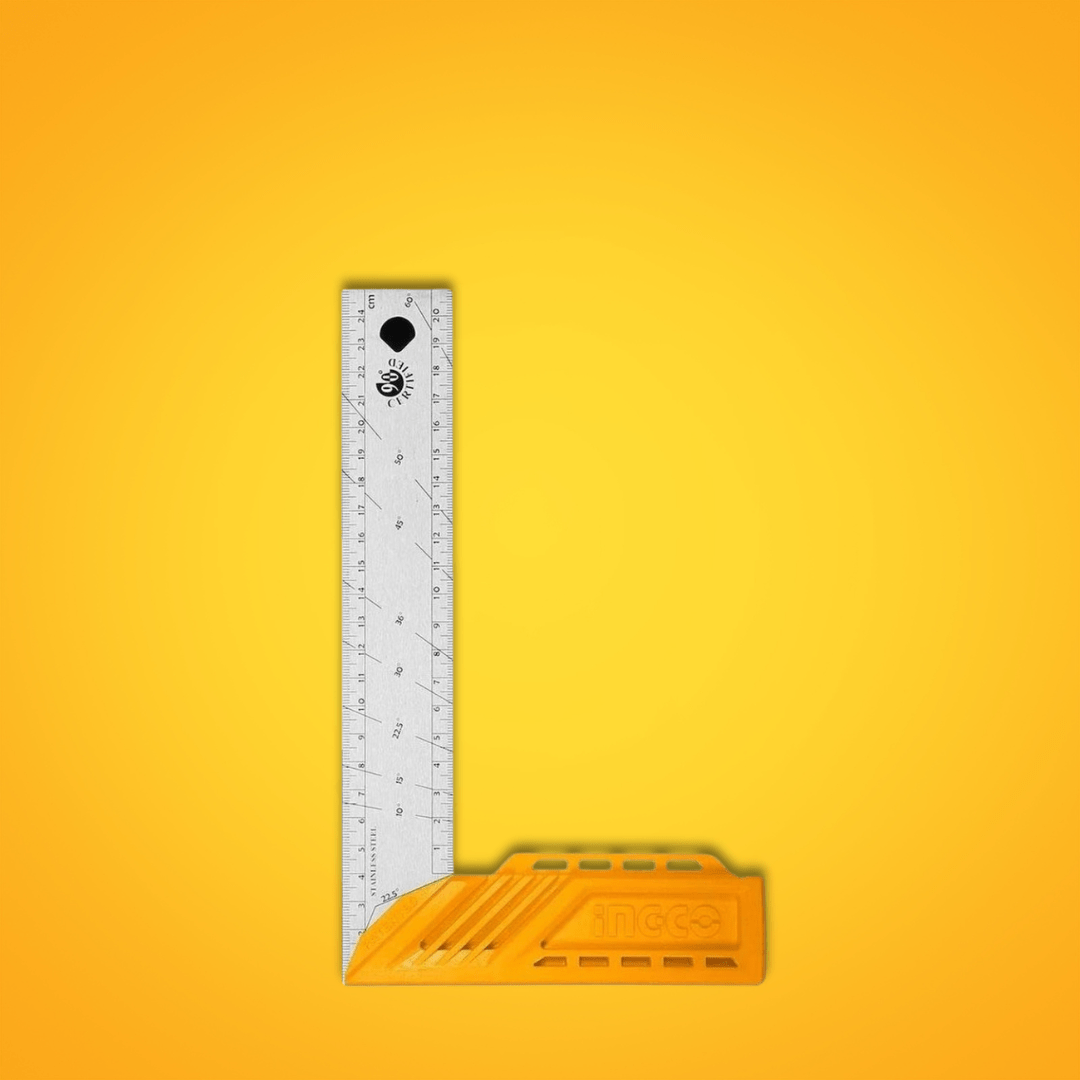 Ingco Marking Tools Ingco 300mm (12") Stainless Steel Angle Square with Marking Point – HAS123002