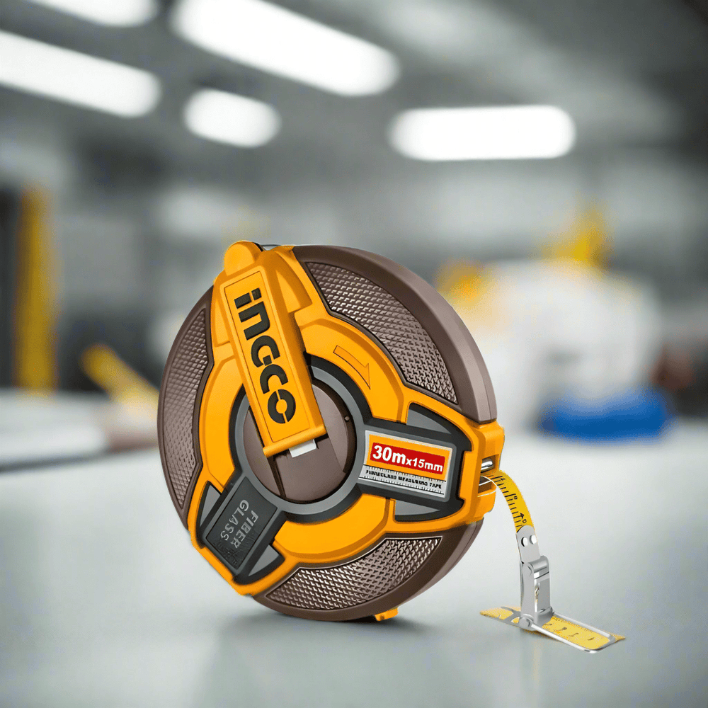 Ingco Tape Measure Ingco 30mx15mm Fiberglass Measuring Tape - HFMT1830