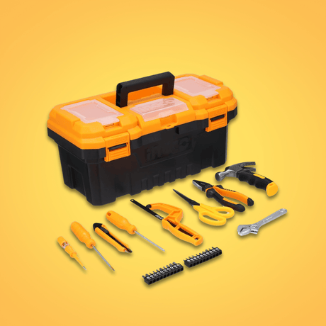 Ingco Tool Set Ingco 32-Piece Hand Tool Set with Heavy-Duty Storage Box – HKTHP10321