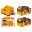 Ingco Batteries & Chargers Ingco 4.0Ah Lithium-Ion Battery And Charger Kit - FBCPK2013