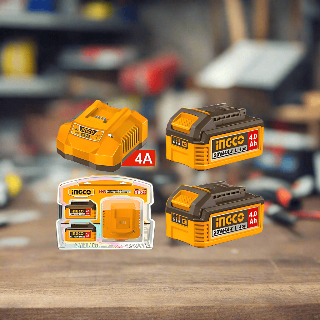 Ingco Batteries & Chargers Ingco 4.0Ah Lithium-Ion Battery And Charger Kit - FBCPK2013