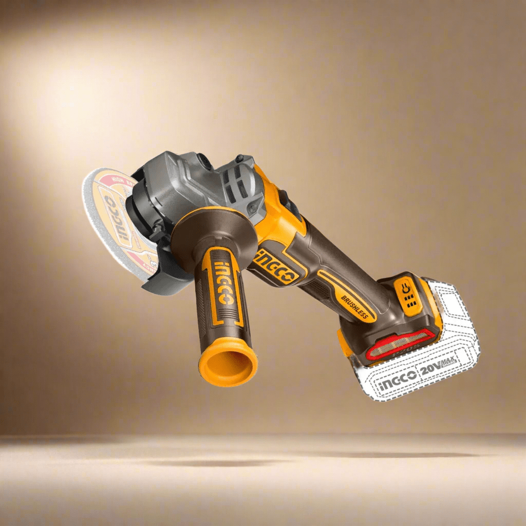 Ingco Grinder Ingco 4.5"/115mm Lithium-Ion Cordless Angle Grinder 20V with Brushless Motor – CAGLI21154