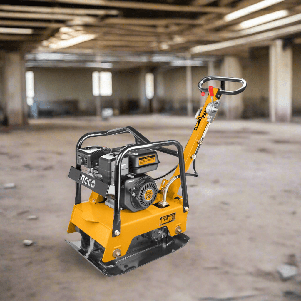 Ingco Construction Equipment Ingco 4.8KW (6.5HP) Gasoline Reversible Plate Compactor with 25kN Force – GCP125-2