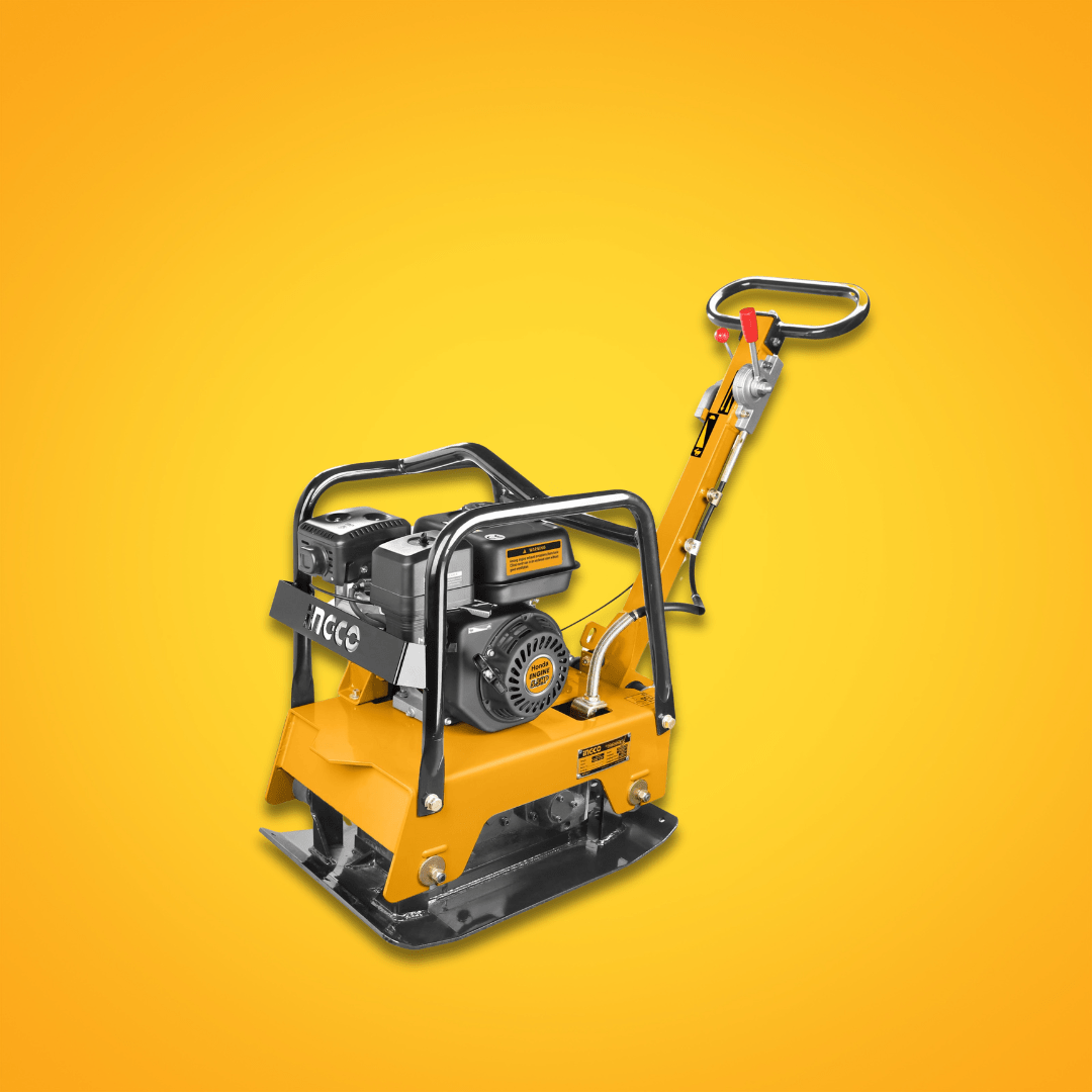 Ingco Construction Equipment Ingco 4.8KW (6.5HP) Gasoline Reversible Plate Compactor with 25kN Force – GCP125-2