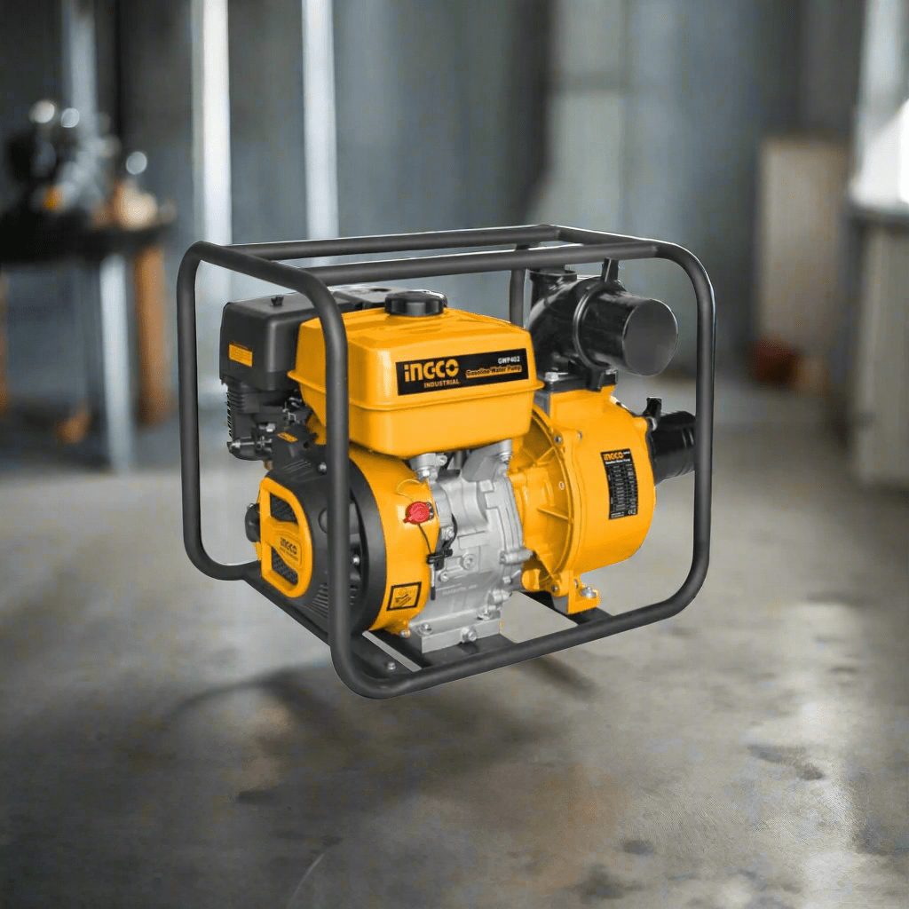 Ingco Gasoline Water Pump Ingco 4" Gasoline Water Pump with 1500L/min Flow & 9.0HP Engine – GWP402