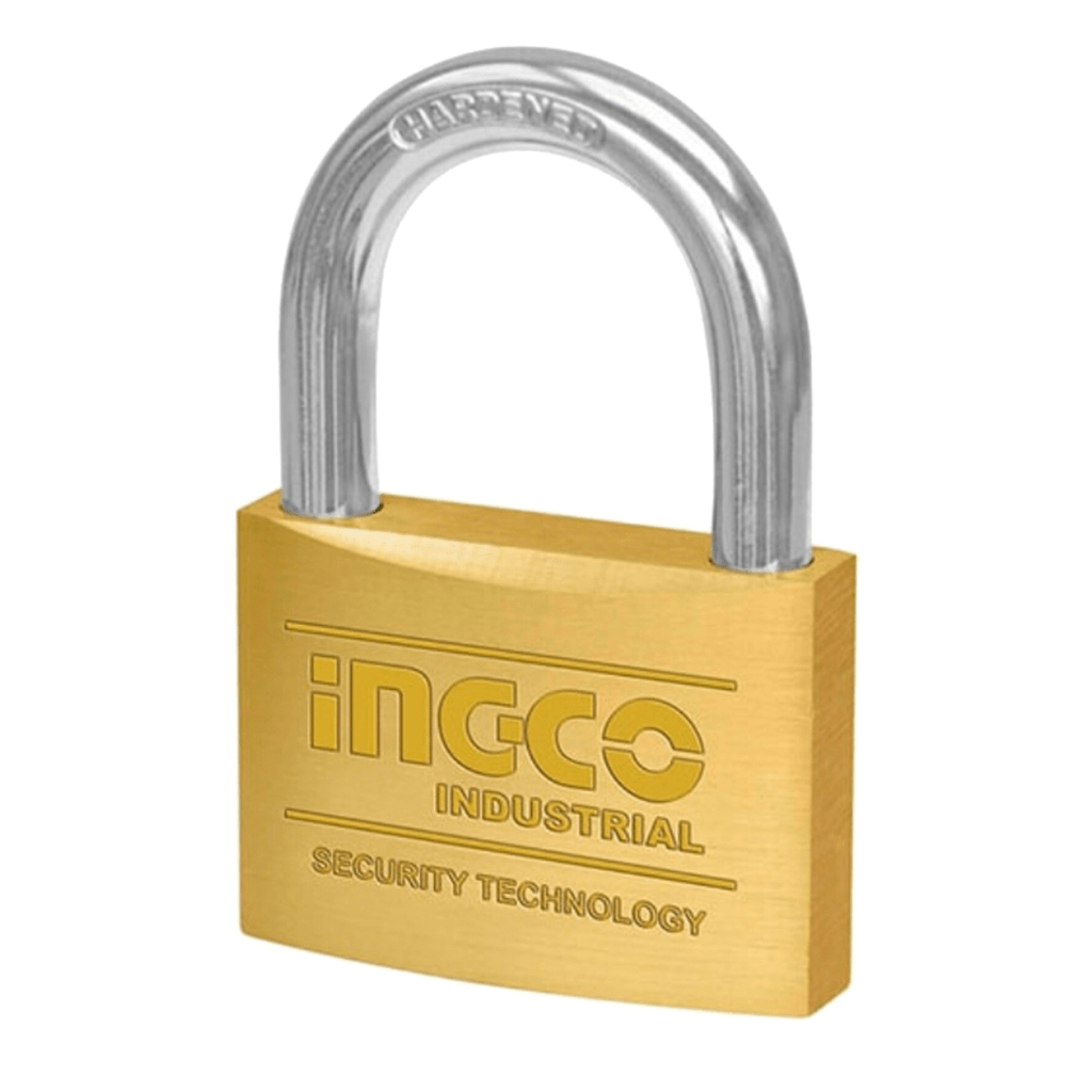 Ingco Padlocks & Accessories Ingco 4-Piece 40mm Brass Padlock Set with Solid Brass Cylinder – DBPLK4402
