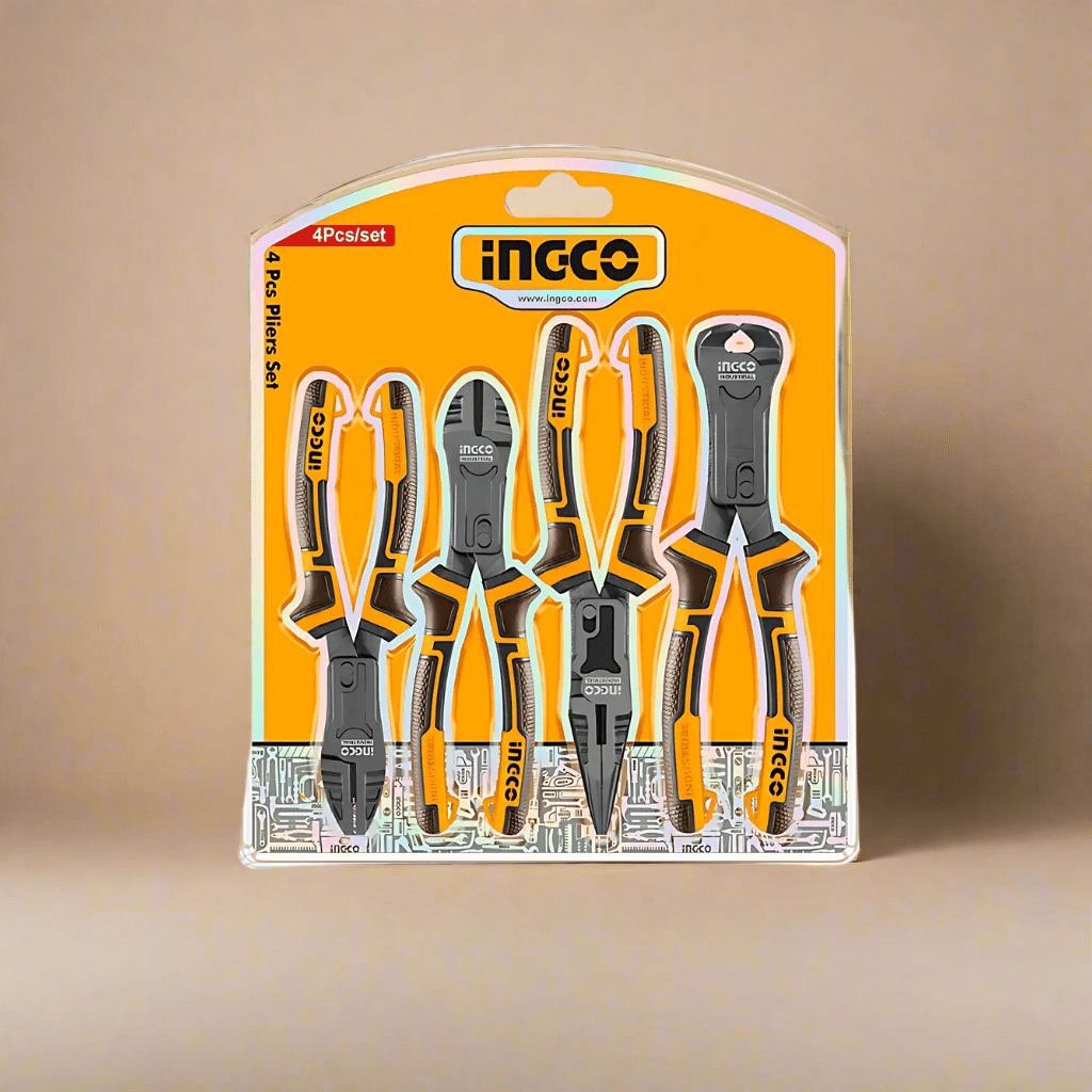 Ingco Pliers Ingco 4-Piece Compound Action Plier Set – HKCPS5841