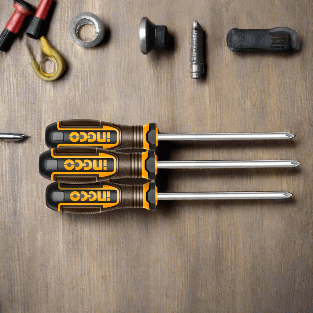 Ingco Screwdrivers Ingco 4-Piece Screwdriver Set with Magnetic Tip – HKSDS0428