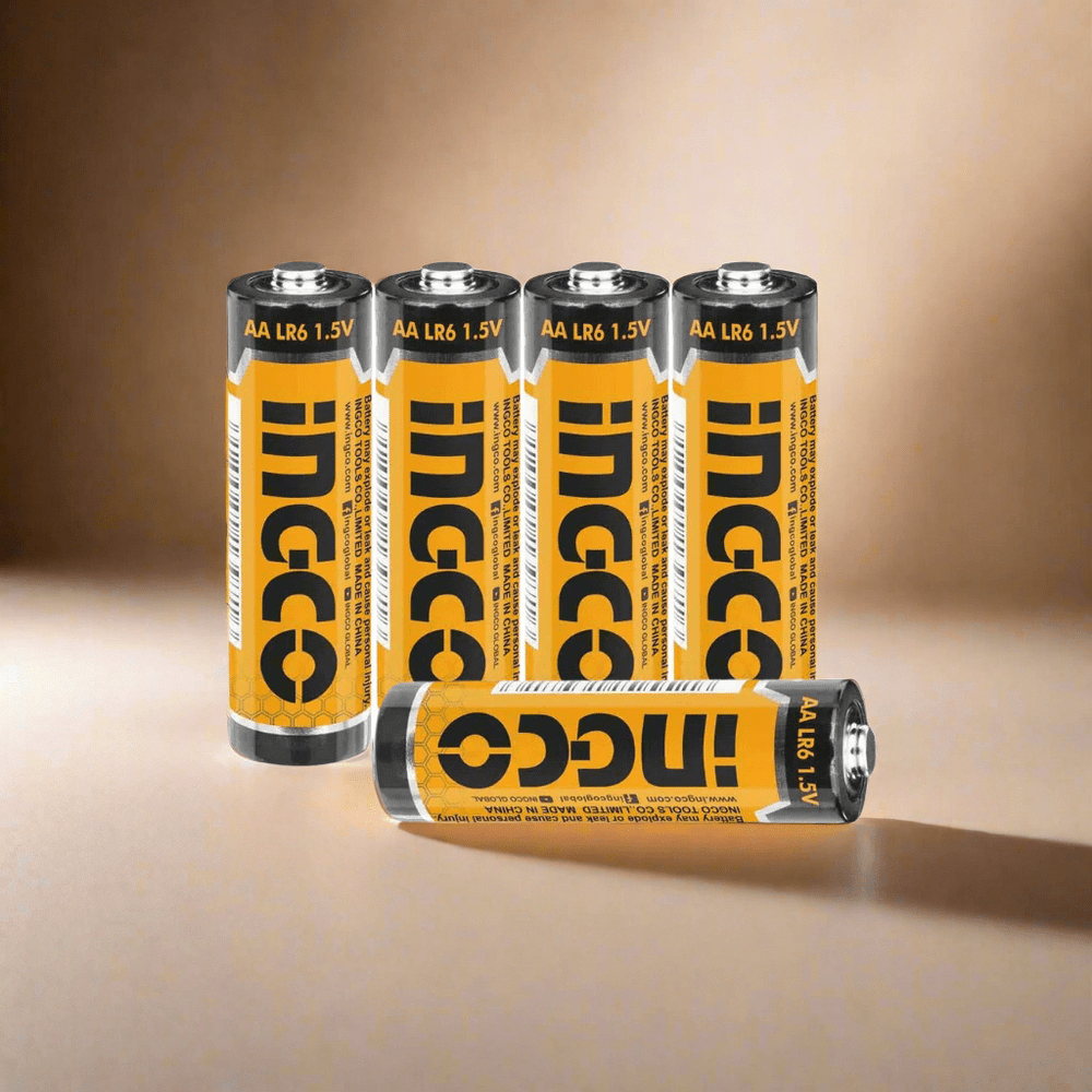 Ingco Batteries & Chargers Ingco 4 Pieces 1.5V LR6 AA Alkaline Battery - HAB2A01