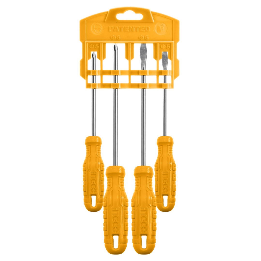 Ingco Screwdrivers Ingco 4 Pieces Screwdriver Set - HKSD0458