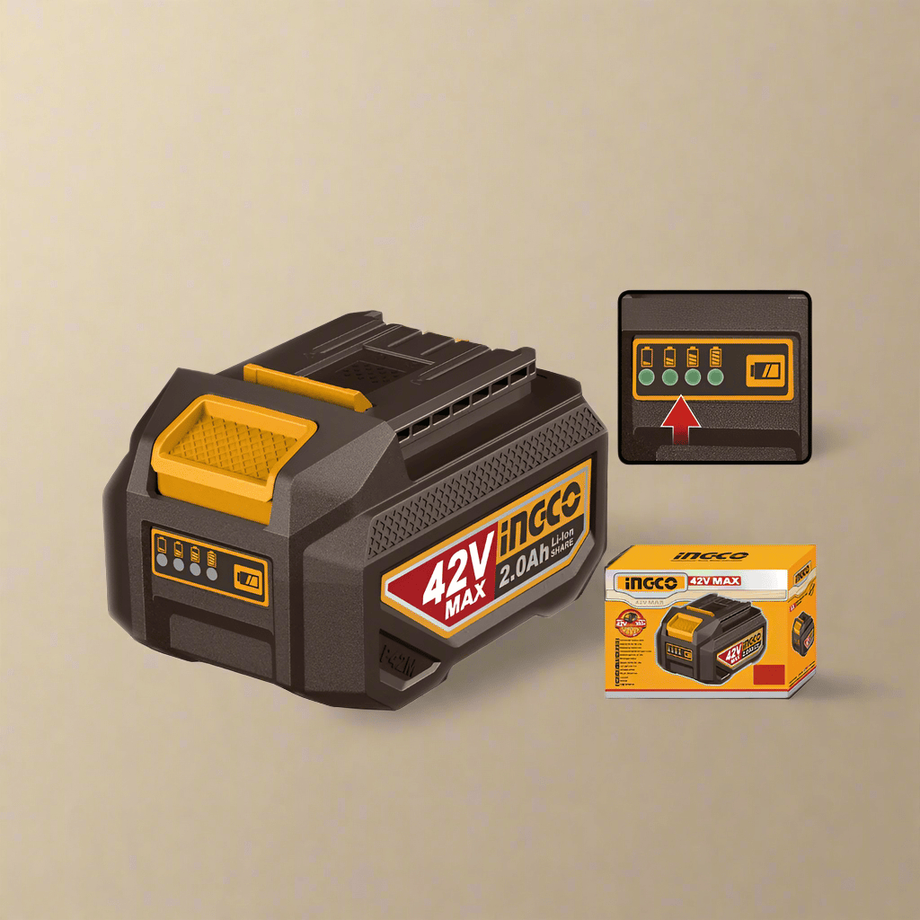 Ingco Batteries & Chargers Ingco 42V 2.0Ah Lithium-Ion Battery Pack - FBLI42201