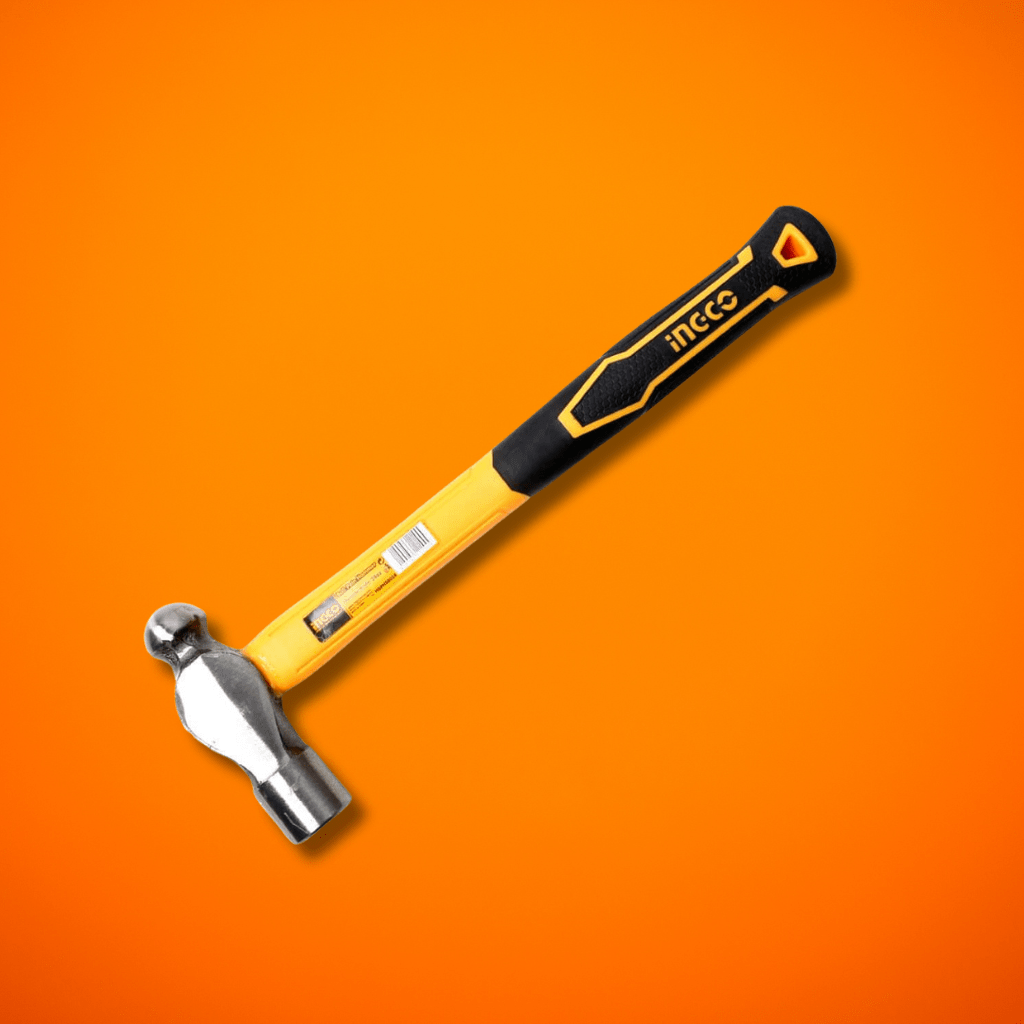 Ingco Hammers Mallets & Sledges Ingco 450g Ball Pein Hammer with Fiberglass Handle – HBPH81016