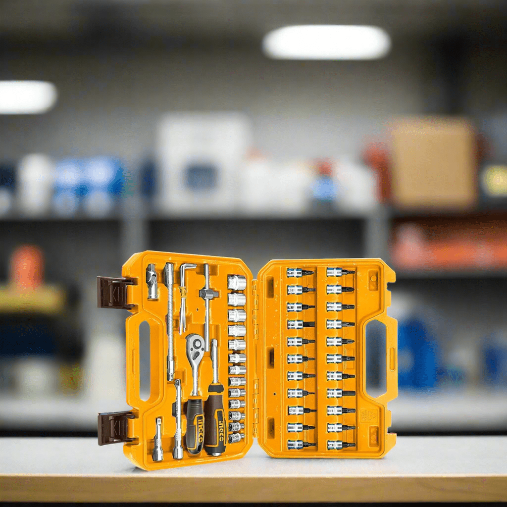 Ingco Wrenches Ingco 46 Pieces 1/4" Socket Wrench Set - HKTS14462