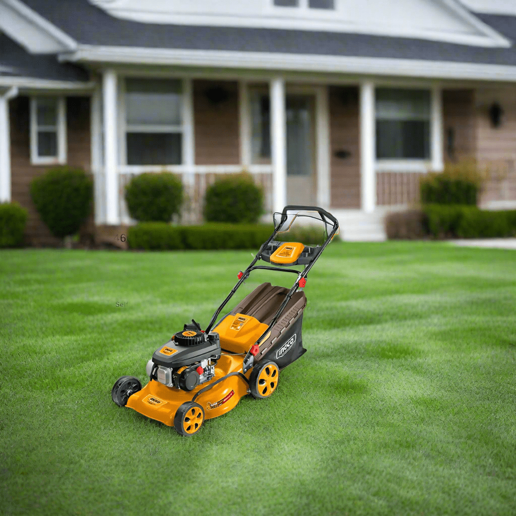 Ingco Lawn Mower Ingco 4HP Gasoline Lawn Mower with Self-Propelled System – GLM141182