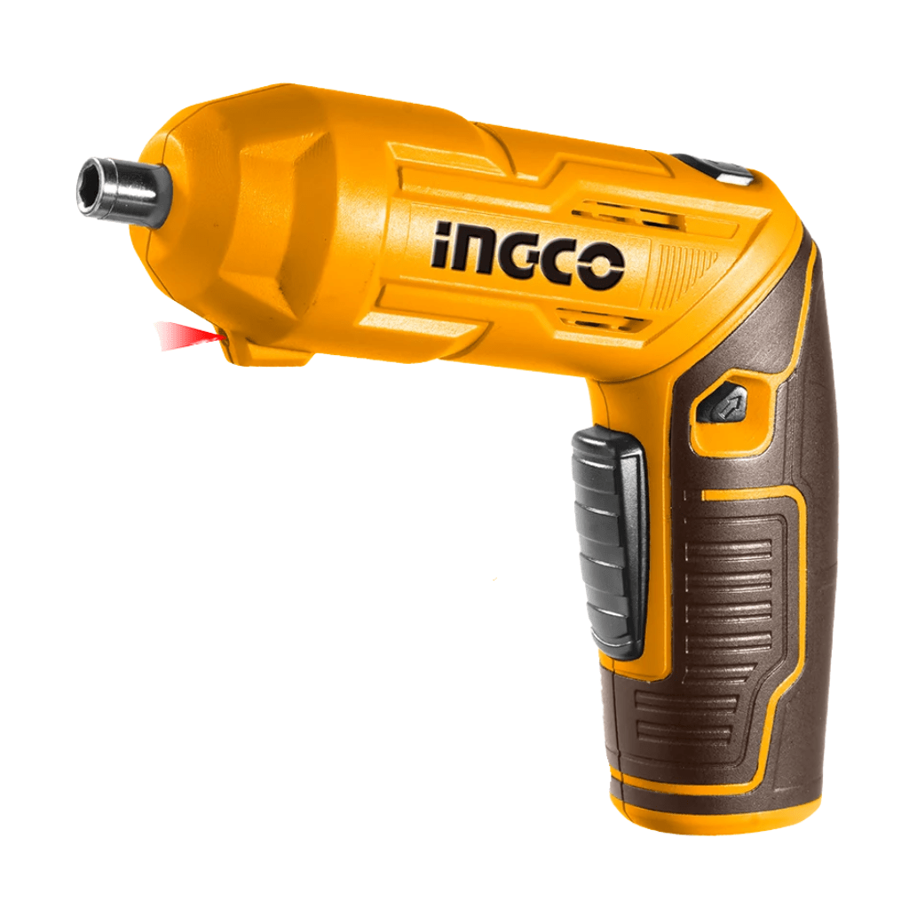 Ingco Powered Screwdriver Ingco 4V Lithium-Ion Cordless Screwdriver with Adjustable Handle – CSDLI04425