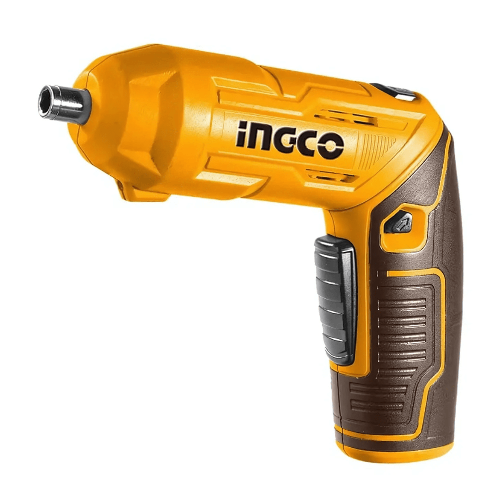 Ingco Powered Screwdriver Ingco 4V Lithium-Ion Cordless Screwdriver with Adjustable Handle & Work Light – CSDLI0442