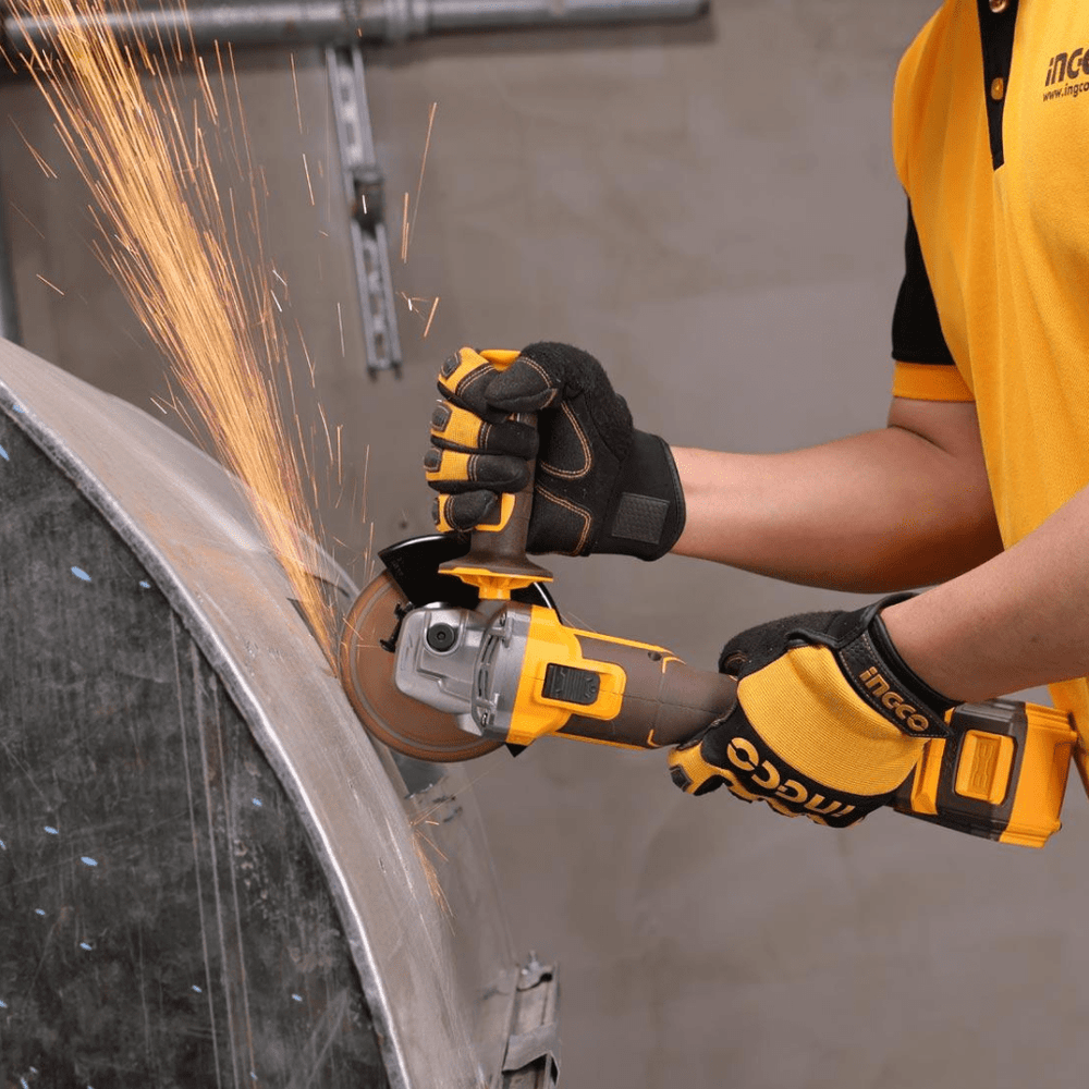 Ingco Grinder Ingco 5"/125mm Lithium-Ion Cordless Angle Grinder 20V with Brushless Motor – CAGLI201258