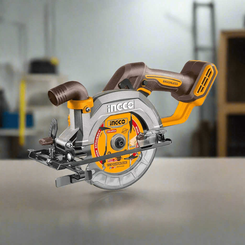Ingco Circular Saw Ingco 5″ Cordless Lithium Ion Circular Saw 20V with Brushless Motor – CSLI1402