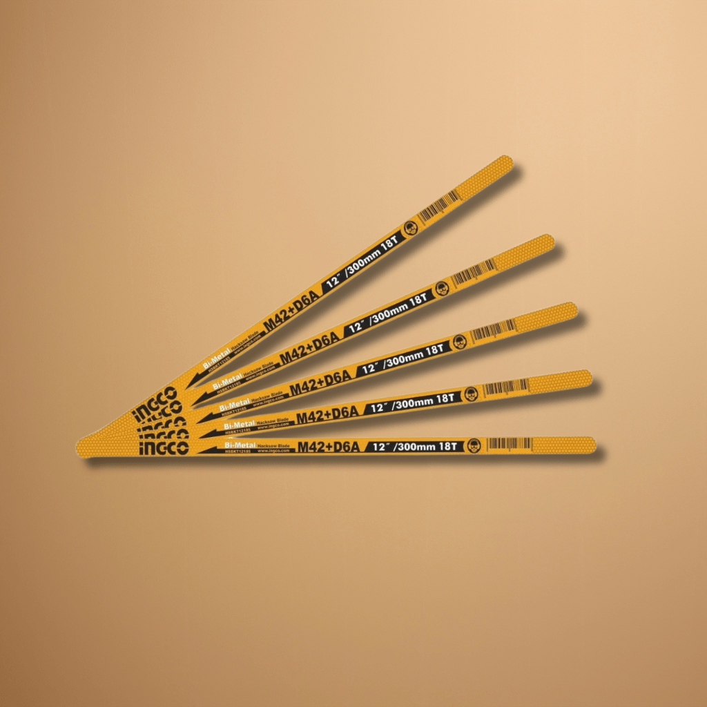 Ingco Hand Saws & Cutting Tools Ingco 5-Piece 12" Bi-Metal Hacksaw Blade 18T – HSBKT12185