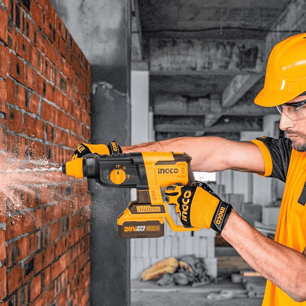 Ingco Power Tool Combo Kit Ingco 5-Piece Cordless Industrial Combo Kit 20V with 2 Pieces 4.0Ah Battery – CKLI2058