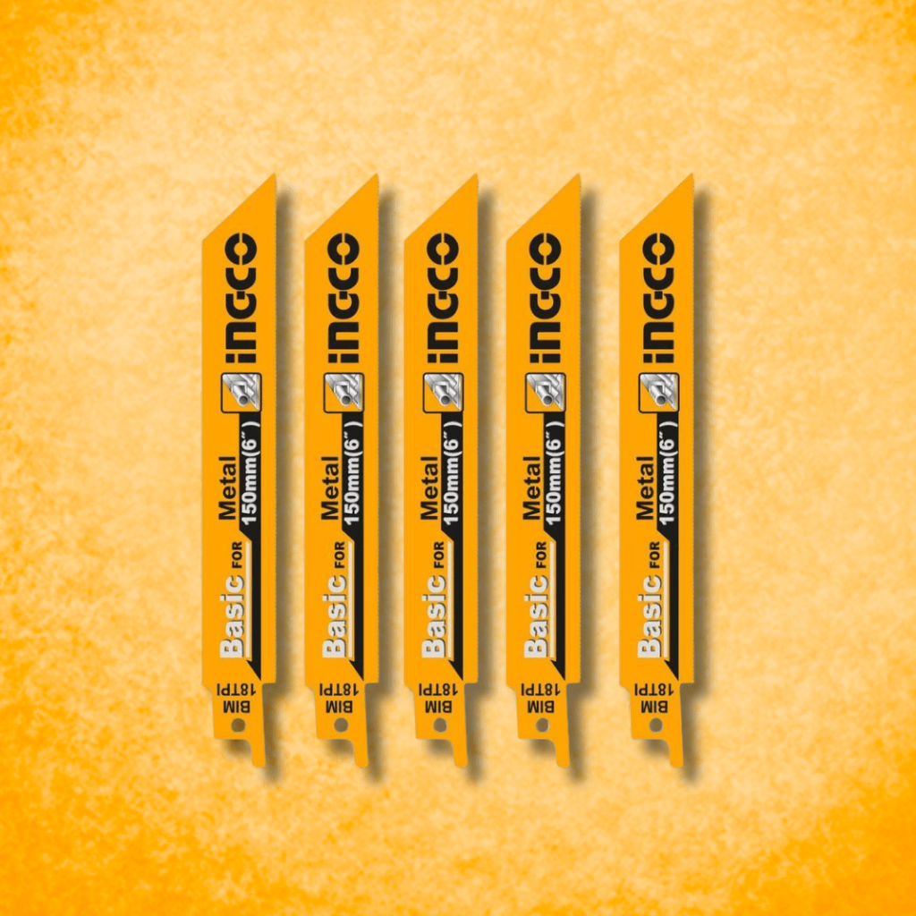 Ingco Saw Blades Ingco 5-Piece Reciprocating Saw Blade Set for Metal – RSB922EF